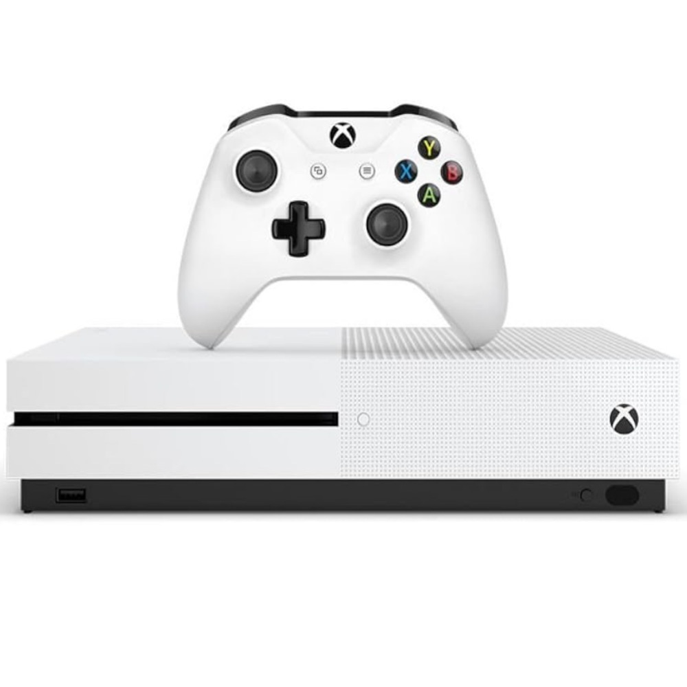 Xbox One S 500GB White Console; Wireless Remote Bundle